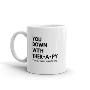
                
                    Load image into Gallery viewer, Down With Therapy Coffee Mug
                
            