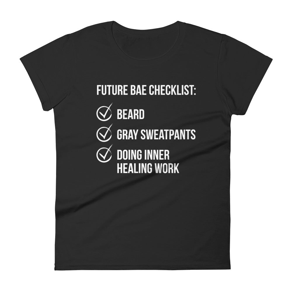 
                
                    Load image into Gallery viewer, Future Bae Checklist Fashion Fit T-Shirt
                
            